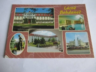 Lázně Bohdaneč - Pavilon Gočár, bazén, pavilon Veselý, radnice