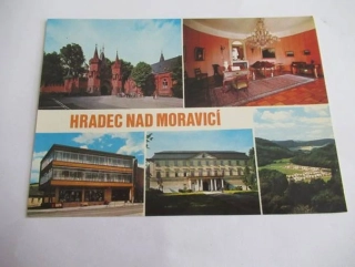 Hradec nad Moravicí - Červený zámek, Bílý zámek, Obchodní dům Hradečanka..