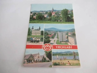 Vrchlabí - celkový pohled, zámek, bytová výstavba, Krkonošské muzeum, koupaliště