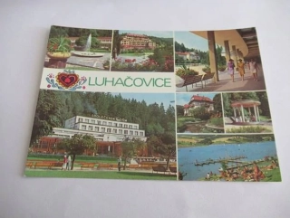Luhačovice - Bruselská fontána, Sanatorium Palace, Kolonáda, Společenský dům..