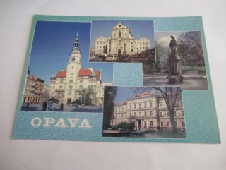 Opava - radnice, Horní náměstí, Dolní náměstí, sady Svobody..