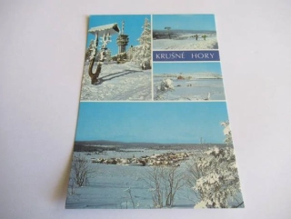 Krušné hory - Klínovec, Panorama Krušných hor, Hraniční přechod v Božím Daru, Boží Dar