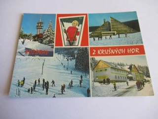 Krušné hory - Klínovec, Chata dolu Nástup, Sjezdovka..