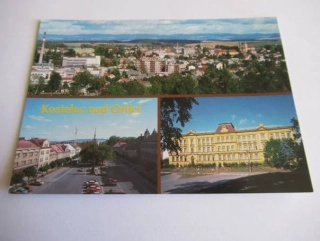 Kostelec nad Orlicí - Celkový pohled, Palackého náměstí, obchodní akademie