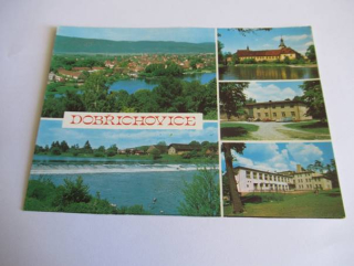 Dobřichovice - celkový pohled, Jez na Berounce, Zámek..