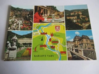 Karlovy Vary - kolonáda československo-sovětského přátelství, sanatorium Richmond..