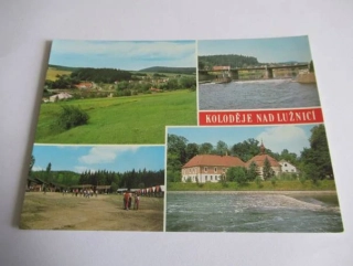 Koloděje nad Lužnicí - Celkový pohled, Most přes Lužnici, Pionýrský tábor, zámek