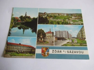 Žďár nad Sázavou - Řeka Sázava, Sídliště III s budovou ONV, Střední průmyslová škola strojnická..