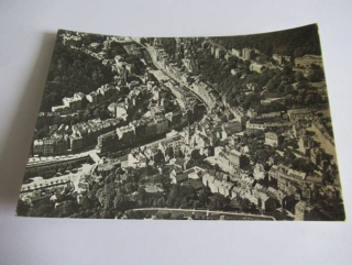 Karlovy Vary - pohled z letadla