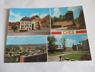 Cheb - Špalíček, Černá věž, Celkový pohled, Sídliště Skalka
