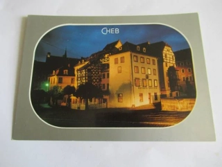 Cheb - Noční pohled na Špalíček