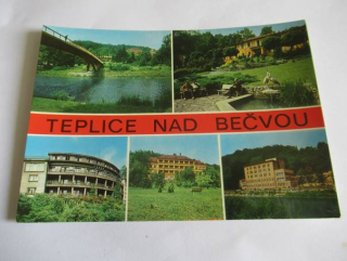 Teplice nad Bečvou - celkový pohled, Lázeňský dům Slovenka, lázeňský dům Praha..