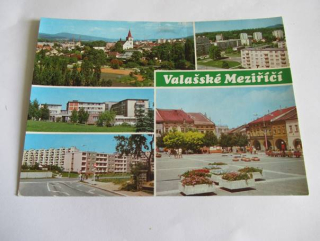 Valašské Meziříčí - celkový pohled, sídliště na Křižné, nemocnice..