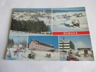 Šumava - celkový pohled na Churáňov, Kvilda, Zadov - lanovka, Hotel Churáňov, Sporthotel Olympia