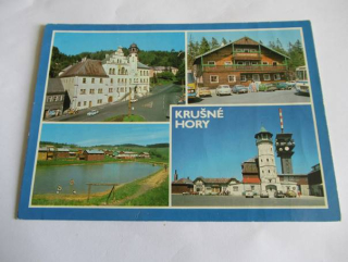 Jáchymov - renesanční radnice, Švýcarská bouda, Mariánská, Horský hotel Klínovec