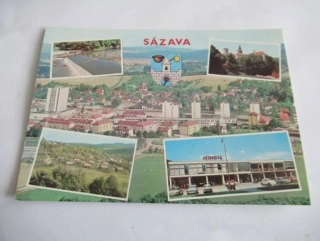 Sázava - Jez na Sázavě, Klášter, Budín, Zář obchodní dům Jednoty