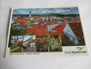 Třebíč - pohled na město, Bazilika sv. Prokopa, Synagoga v židovské čtvrti, interiér baziliky, Židovský hřbitov