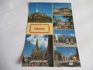 Liberec - radnice, centrum, divadlo, muzeum, obchodní dům Tesco, Ještěd