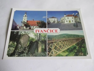 Ivančice - kostel Nanebevzetí Panny Marie, radnice a Památník Alfonse Muchy, židovský hřbitov, Železniční most