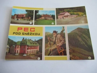 Krkonoše - Pec pod Sněžkou - Hospoda na Peci, Děvín, Hostinec na křižovatce, hotel Hořec, Sněžka