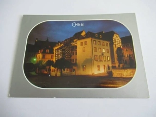 Cheb - Noční pohled na Špalíček