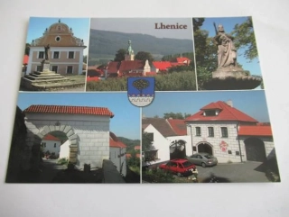 Lhenice - bývalá radnice, socha sv. Vojtěcha, kostel sv. Jakuba, socha Karla IV...