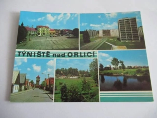 Týniště nad Orlicí - náměstí, nová výstavba, část města, sportovní stadion, partie u Orlice