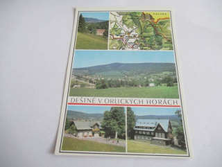 Deštné v Orlických horách - chata Alba, celkový pohled, zotavovna ROH Panorama, ubytovna ROH Jiráskův dům