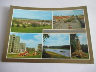 Bystřice nad Pernštejnem - Celkový pohled, náměstí 9, května, nové sídliště..
