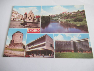 Znojmo - náměstí Míru, podhradí, rotunda sv. Kateřiny, nákupní středisko Dyje, nemocnice