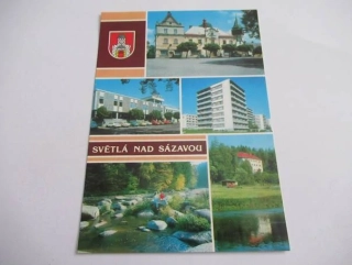 Světlá nad Sázavou - radnice, obchodní dům Jednoty, nová výstavba, Stvořidla, Smrčná