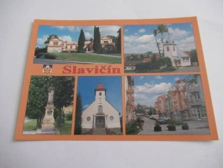Slavičín - barokní zámek rodiny Vichterlů, kaple panny Marie, socha sv. Jana Nepomuckého, kaple Panny Marie, integrované domy