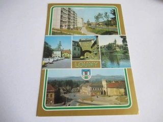 Louny - ulice Slovenského národního povstání, Mírové néměstí, Žatecká brána..