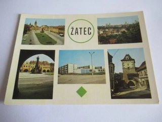 Žatec- náměstí VŘSR - celkový pohled na město