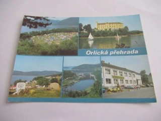 Orlická přehrada - Popelíky, zámek Orlík, Trhovky, Přehraada, Hotel Družba Solenice