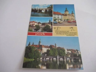 Písek - kamenný most, radnice, hradby..