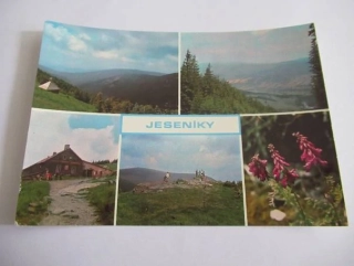 Jeseníky - pohled od Vřesové studánky, pohled k Bělé, chata Vřesová Studánka, Červená hora, Kopyšník tmavý