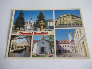 Uherské Hradiště - Mariánské náměstí, gymnázium, atrium, kaple sv. Šebestiána, nádvoří Stará radnice