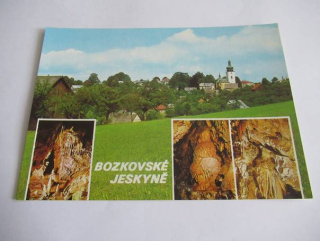 Bozkov - celkový pohled, jeskyně Překvapení, Rokoková panenka, Stará jeskyně