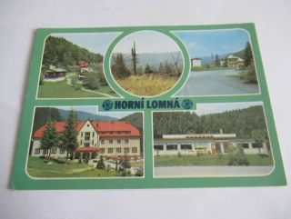 Horní Lomná - Chatový areál, prales Mionši, Pohled na Horní Lomnou..