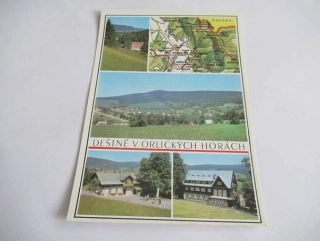 Deštné v Orlických horách - chata Alba, celkový pohled, zotavovna ROH Panorama, ubytovna ROH Jiráskův dům