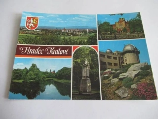 Hradec Králové - pohled na město, městské muzeum, soutok Labe s Orlicí, pomník Jana Žižky...
