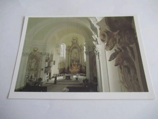 Dačice - interiér farního kostela sv. Vavřince