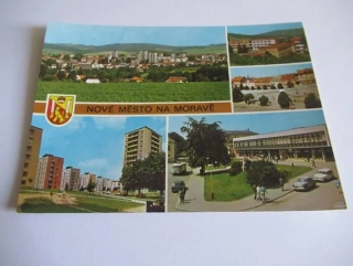 Nové Město na Moravě - celkový pohled, nemocnice, náměstí Dr. I. Sekaniny, nové sídliště, Komenského náměstí